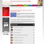 widget sur le site du diocèse de Paris